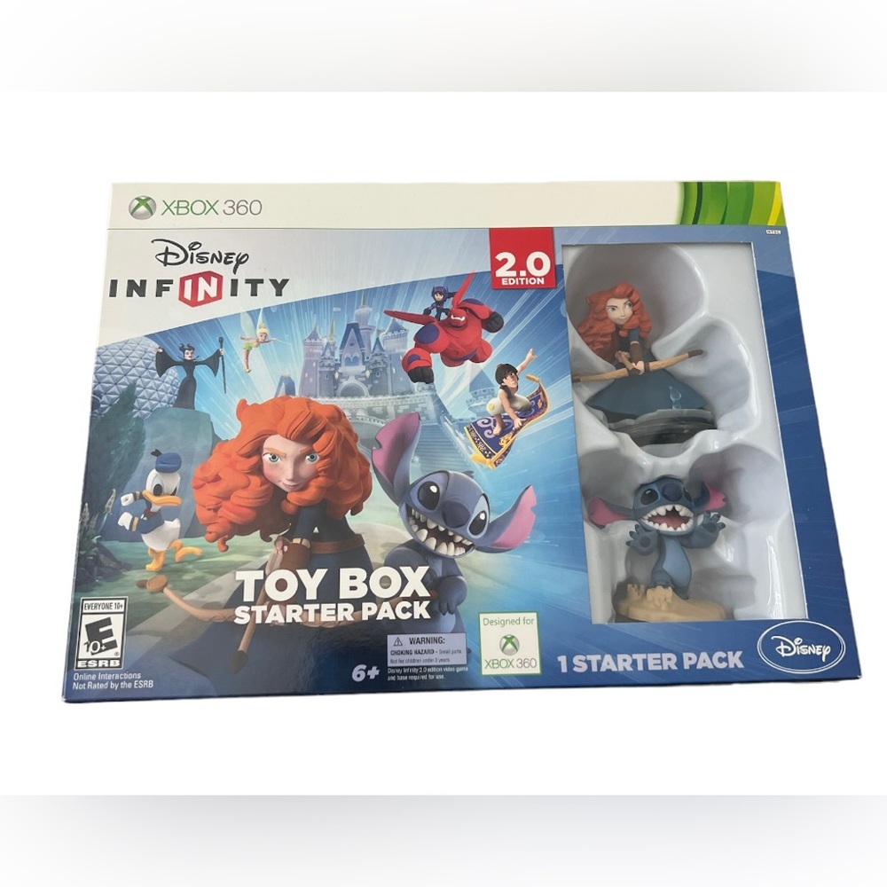 Disney Infinity Toy Box Starter Pack  Xbox 360 Stitch & Merida NEW